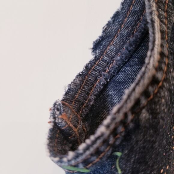 Calvin Klein Denim Vest Painted Comfortable Sleeveless Breathable Women's Size S - Picture 15 of 15